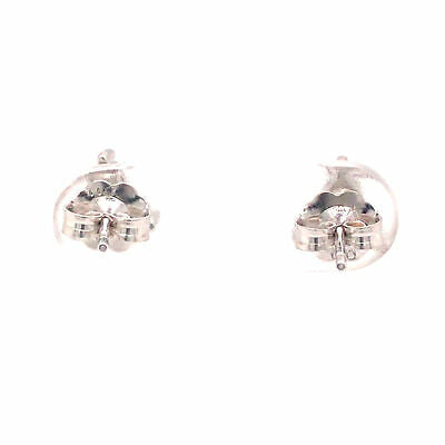14K Diamond Three-Stone Cluster Earrings White Gold