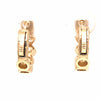14K Diamond 1/2-inch Hoop Earring Yellow Gold
