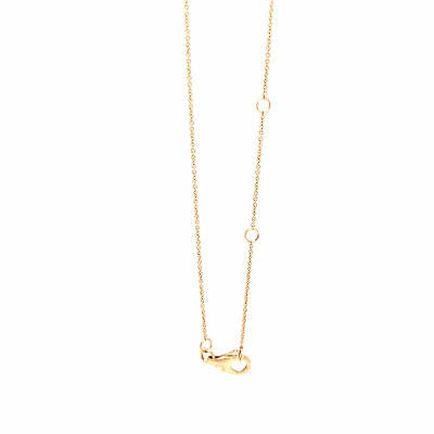14K Diamond  Pave Heart Pendant Necklace Yellow Gold 0.38 ctw