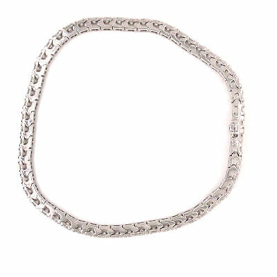 14K Diamond 3.42 Carat Tennis Bracelet White Gold