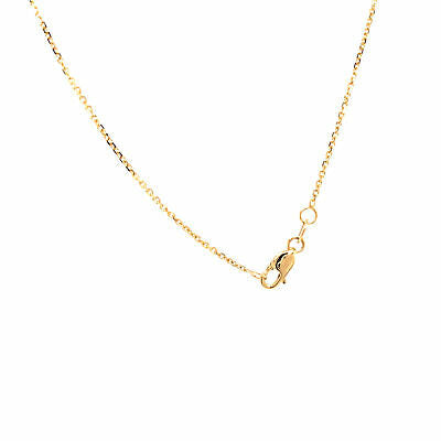18K Marquise Diamond Flower Pendant Necklace Yellow Gold