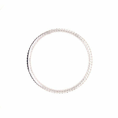 18K Diamond Flexible Stretchable Bangle White Gold