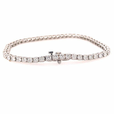 14K Diamond Tennis Bracelet White Gold