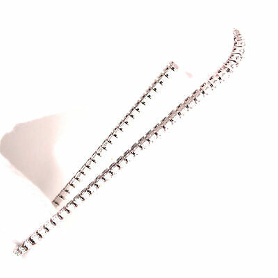 18K Diamond Flexible Stretchable Bangle White Gold