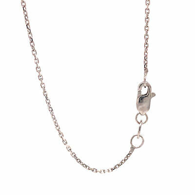 14K Diamond Script LOVE Necklace White Gold
