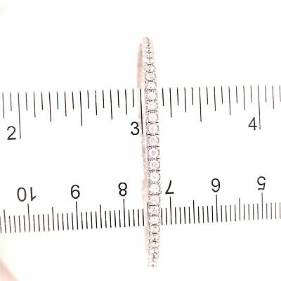 18K Diamond Flexible Stretchable Bangle White Gold