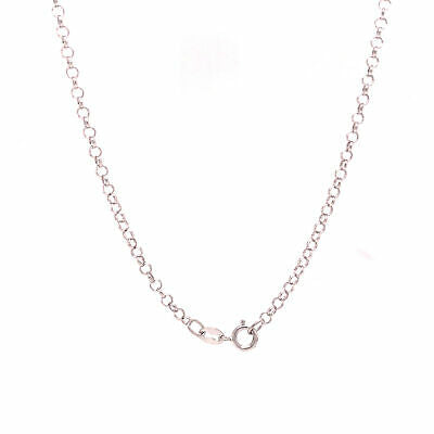 18K Diamond Pave Heart Necklace with Heart and Star Stations White Gold