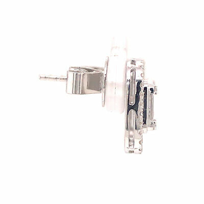 18K Diamond Cluster Halo Earrings White Gold