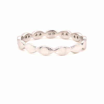 14K Diamond Marquise Shape Cluster Band White Gold