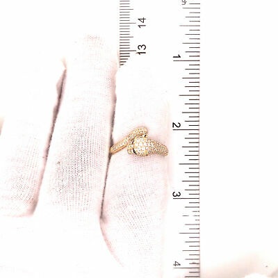 14K Diamond and Emerald Jaguar Ring Yellow Gold