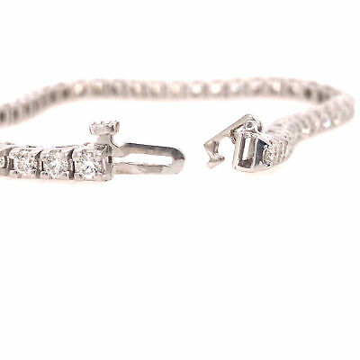14K Diamond Tennis Bracelet White Gold