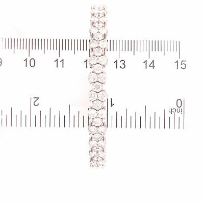 14K Flexible Diamond Bangle White Gold