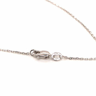 14K Diamond Flower Cluster Station Necklace White Gold