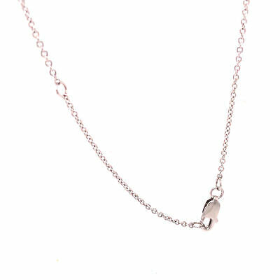 18K Diamond (5) Cluster Clover Station Necklace White Gold