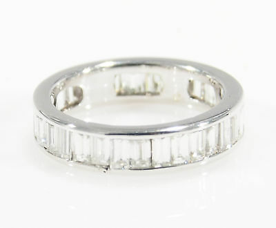 10K Diamond Eternity Band Ring White Gold