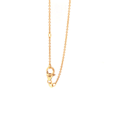 18K Diamond Clover Necklace Yellow Gold