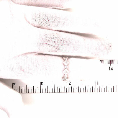 18K Diamond Cluster Band White Gold