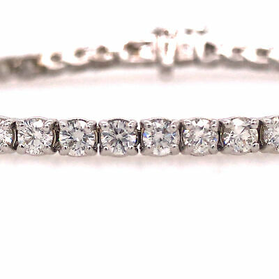 14K Diamond Tennis Bracelet White Gold