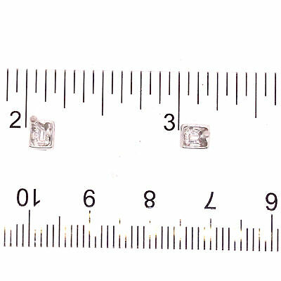 14K  Diamond Cluster Earring Studs White Gold