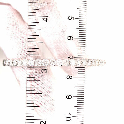 18K 3.0 Carat Diamond Bangle White Gold