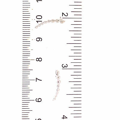 14K Diamond Climber Earrings White Gold