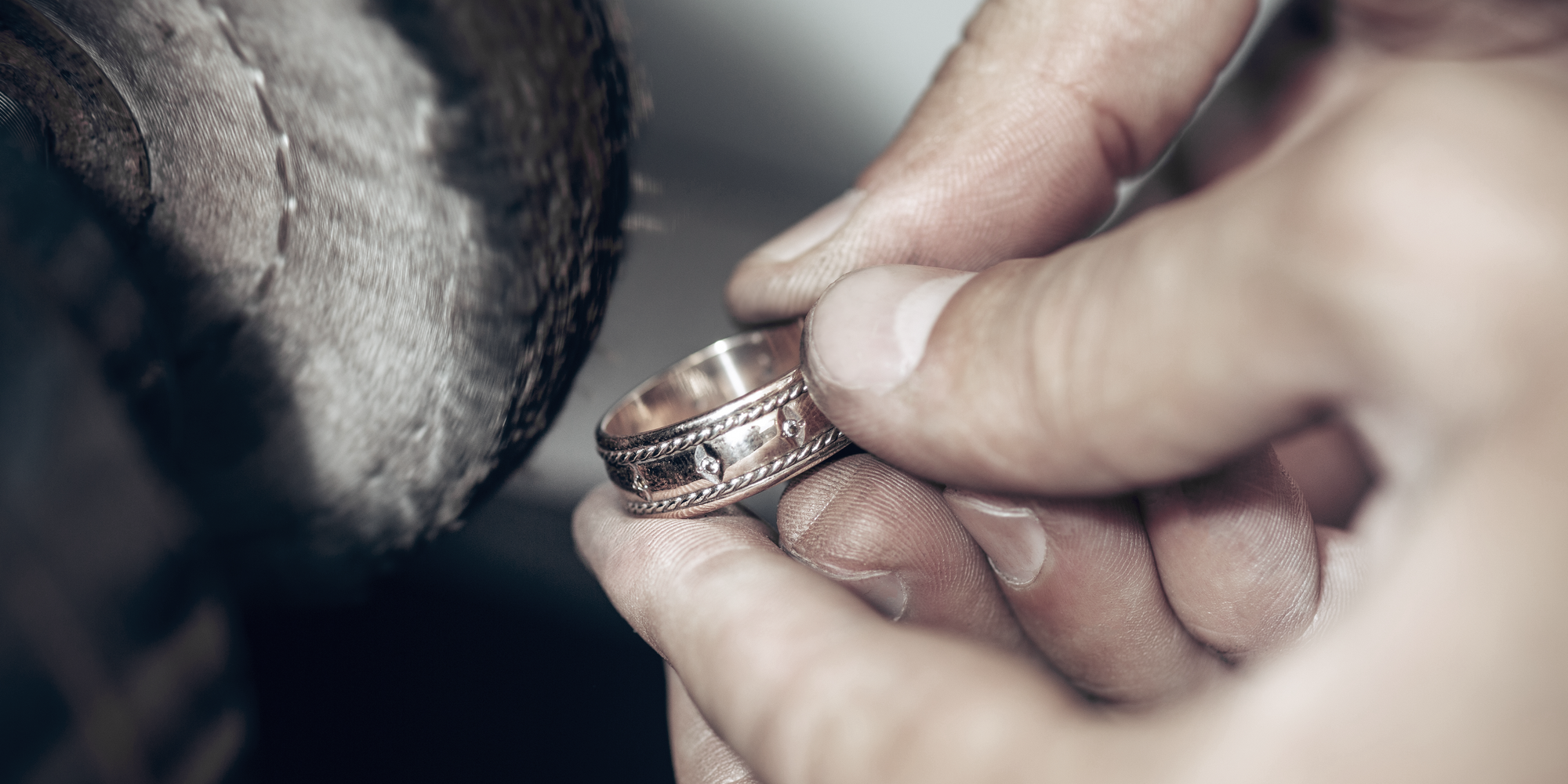 Crafting custom wedding bands. Made For Love Jewelry