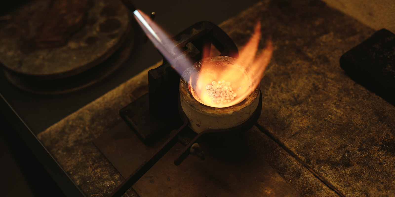 Our jewelry we cast are made with 100% recycled and re-refined precious metals.