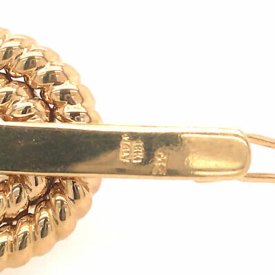 18K Yellow Gold Italian Oval Braided Link Bracelet