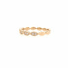 14K Diamond Marquise Shape Cluster Band Yellow Gold