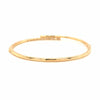 18K Baguette and Round Diamond Bangle Yellow Gold