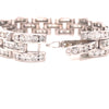 18K Diamond Link Bracelet White Gold