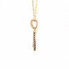 14K Diamond Letter 'A' Necklace Yellow Gold