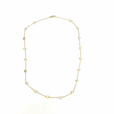 Diamond By The Yard Necklace in 14K Yellow Gold