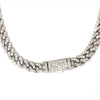 10k Diamond Pave Chain Link Necklace White Gold