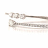 18K Diamond Pear Shape Wrap Bangle Bracelet White Gold