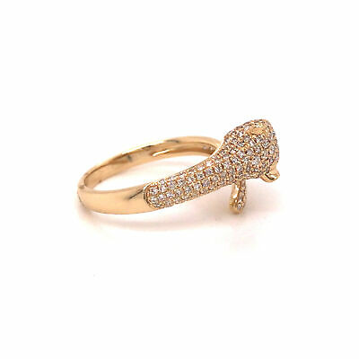18k Gold Iced Dual Panther Jaguar Ring – Niv's Bling