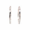 14K 2.78 Carat Diamond Flexible In/Out Hoop Earrings White Gold