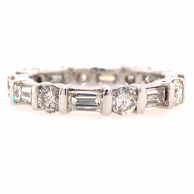 Platinum Five Stone Baguette Diamond Eternity Ring | Kendalls