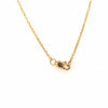 14K Pave Butterfly Pendant Necklace Yellow Gold