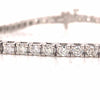 14K Diamond 3.42 Carat Tennis Bracelet White Gold